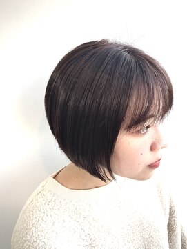 ヘアメイク オブジェ(hair make objet) 優しいベージュボブ