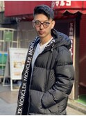 ショートレイヤーかき上げパーマトランクスヘア