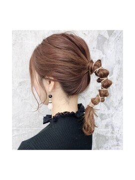 バトン ヘアケア アンド デザイン(baton hair care & design) ポニーテールアレンジ