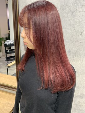 ラフトーキョウセカンド(RAF TOKYO 2nd) 【RAF TOKYO2nd Rina】ツヤトーン×チェリーレッド