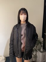 トレス(TRESS)&nbsp;レイヤーボブ　ボブルフ　内巻きボブ　ダークグレージュ