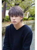 マッシュ ウルフ ハイトーン ブリーチカラー ミルクティ