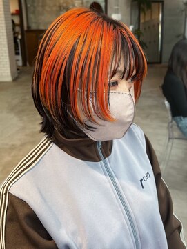 ドゥーア 代官山(Door) #ボブウルフ#ショートウルフ#デザインカラー#アンブレラカラー