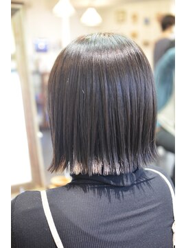 ポタム 東中野(potamu) 簡単スタイリングぱっつりボブ