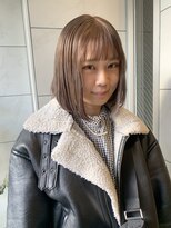 ハク アトリエ(HaKU atelier)&nbsp;愛されガーリーラベンダーベージュボブ