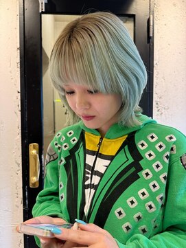 エイト 福岡天神店(EIGHT fukuoka) ライムグリーン×ウルフ