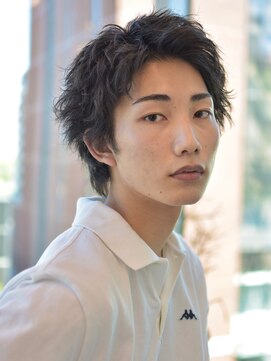 ディッセンバー 神宮前(December) ニュアンスパーマアッシュブラックウルフ波巻きスパイラル渋谷