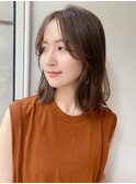 ローレイヤーカットボブ　オリーブベージュ　20代30代愛され