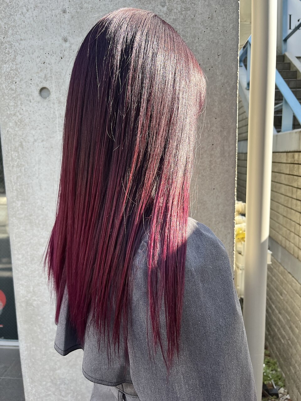 極希少　nobuo 毛皮　グラデーション　セミロング　ミンク　赤系 INFORMATION > 2021-08 - 志木 美容院|美容室 Power of Hair