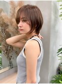 【GEEKS渋谷】ナチュラルショートウルフ/夏カラー/20代30代/小顔