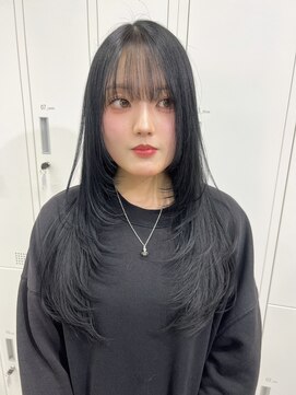 エイム(AiM) レイヤーカット/ハイレイヤー/ブルーブラック/透明感カラー