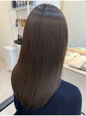 うる艶アッシュ系ロング