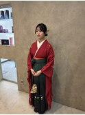 袴着付け+ヘアセット