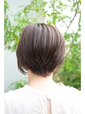 ★愛されショートボブ＃インナーカラー＃艶髪＃ハイライトカラー