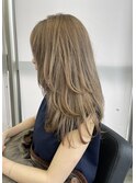 ミルクティーベージュ/レイヤーカット/ブリーチ#浜松駅#カラー