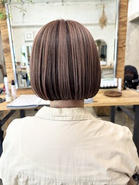 ウィークエンド(WEEKEND) 白髪活かしデザインカラーカットトリートメント22000