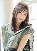 シースルーバング/透明感/ミディアムレイヤー/SOLセンター南