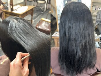 セットアップ 岡山北長瀬店(SET-UP)の写真/【北長瀬/問屋町】髪質に合わせてトリートメントor髪質改善の縮毛矯正をご提案!髪質改善で憧れの美髪へ☆