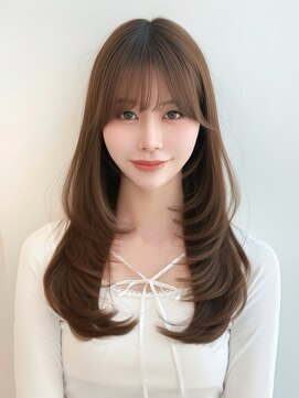 ジュイル ハラジュク(JEWIL HARAJUKU) 大人艶髪ロングレイヤースタイル/ヘーゼルベージュ