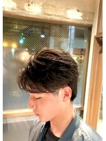 メンズココ メンズパーマ 韓国ヘア 日本橋店(MENS COCO)&nbsp;お客様スタイルコンマセンターパート