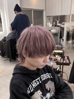 シェイロ(Cielro)&nbsp;ピンク強めのミルクティーピンク／メンズカラー【Kentaro】