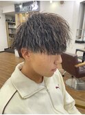 メンズ マッシュ×ツイストパーマ