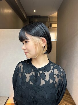 アドネ プライム(adne prime) ミニボブレイヤー/まるみボブ/ブリーチカラー