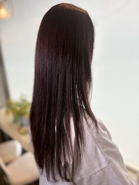 ヘアメイク フィリックス 板宿店(HAIR MAKE FELIX) 透明感/ツヤ感/イルミナカラー/ピンク系/ストレート