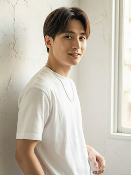 アンドヘアサロン(AND hair salon) 刈り上げセンターパート/毛流れセンターパート/ニュアンスパーマ