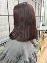 ロックス バイ マグ 松本(rocks BY MAG)&nbsp;春の大人可愛い◎ピンクブラウンレイヤー透明感×小顔ミディ
