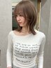 カット＋ブリーチダブルカラー＋Aujua ￥15,730《梅田/ブリーチ/ベージュ》