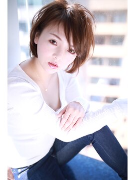 シーラス バイクラウドゼロ(Cirrus by Cloud zero) ブラウン小顔バイアスバングスタイル【Cirrus by Cloud zero】