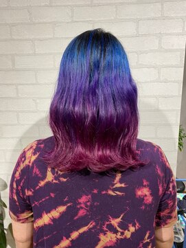 ビス リアン 川口店(Vis lien) ピンク/グラデーション/ハイトーン/ブリーチ/ツートンカラー