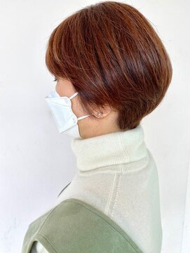 ラ シェンテ エイジア 川西(La Sente Aja) 脱白髪ぞめ大人のハイライト　アプリコット