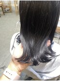 アッシュブラック透明感透け感 ナチュラルツヤ髪