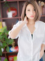 カバーヘア ブリス 川口(COVER HAIR bliss)&nbsp;ワンレングスボブ前下がりバレイヤージュc5川口20代30代40代!