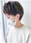 シザーとレザーで作る♪無造作耳掛けショートby柴立吉之助