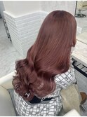 ピンクヘアー春カラー