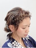 浴衣ゆるヘアセット