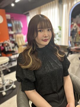 ルフレ 新宿本店2nd(Reflet) プルエクステ/インナーカラー