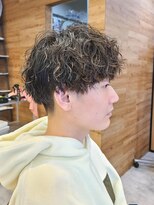 ヒート トウキョウ 目黒店(HEAT TOKYO)&nbsp;ツイスパセンターパートマッシュ波巻きダウンパーマメンズ目黒