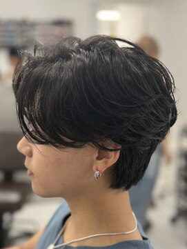 バース 梅田中崎町店(BIRTH) ニュアンスパーマセンターパートフェザーパーマ韓国メンズパーマ