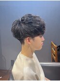 ビジネスツーブロック マッシュショート 束感ニュアンスパーマ