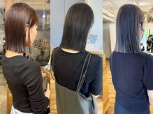 シロ(siro)の雰囲気（【ミディアムでも結べる切りっぱなし】スタイリングも楽チン）