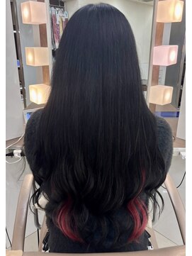 スタイル 横浜(STYLE) ブルーブラックエクステンション/インナーレッド/ロングエクステ