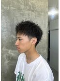 波巻きツイストスパイラルパーマ/フェザーパーマ/眉毛/メンズ