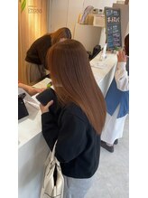 透明感のあるカラー×髪質改善トリートメント