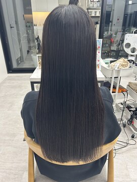 ビューナゴヤ 名駅(VIEW NAGOYA) 似合わせカット/艶髪/縮毛矯正/フェミニンロング/黒髪