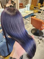 ネオリーブルノン 日吉(Neolive Runon)&nbsp;ダークトーンラベンダーカラー髪質改善カラー美髪日吉