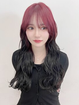 ビューシンサイバシ(VIEW SHINSAIBASHI) デザインカラーハイトーン前髪レイヤーカットイメチェン10代20代